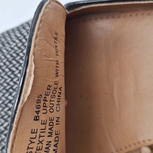 J. Crew Black and White Flats Tweed Women's Loafers - Picture 14 of 15